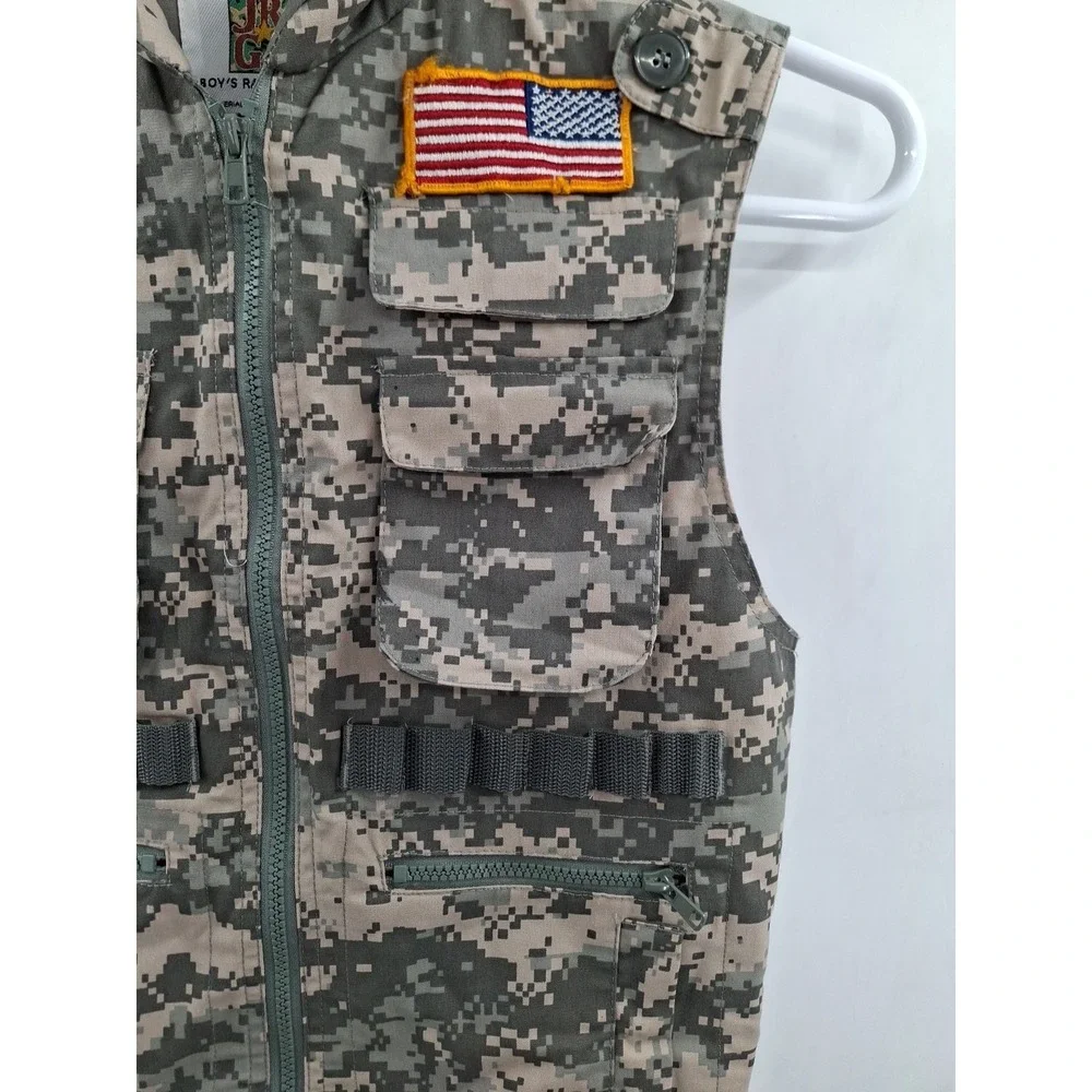 Rothco Jr GI Kids Medium Ranger Vest Multi Pocket Tactical‎ Army ACU DIGITAL